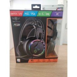 Casque PRO H7 RGB pour PS4 / PS5/XBOXONE/SeriesX/SWITCH/ PC - Noir led 7 couleurs