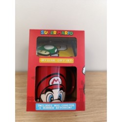 Nintendo- Coffret Mug porte-clé et sous verre- Mario